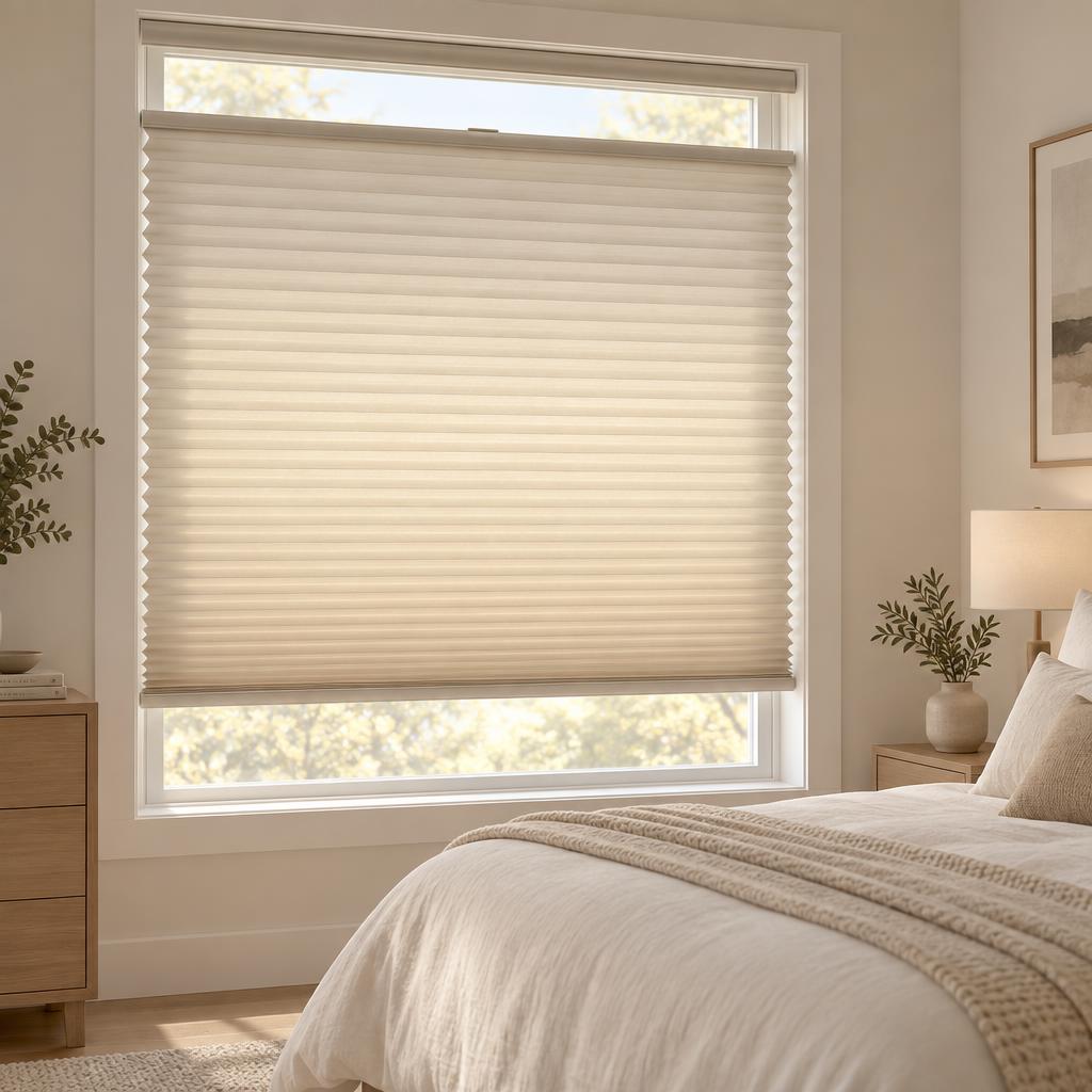Honeycomb Shades installed in a modern Edmonton home